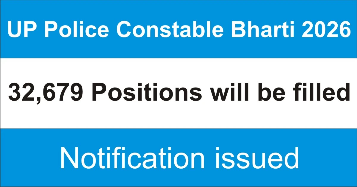 UP Police Constable Notification 2026